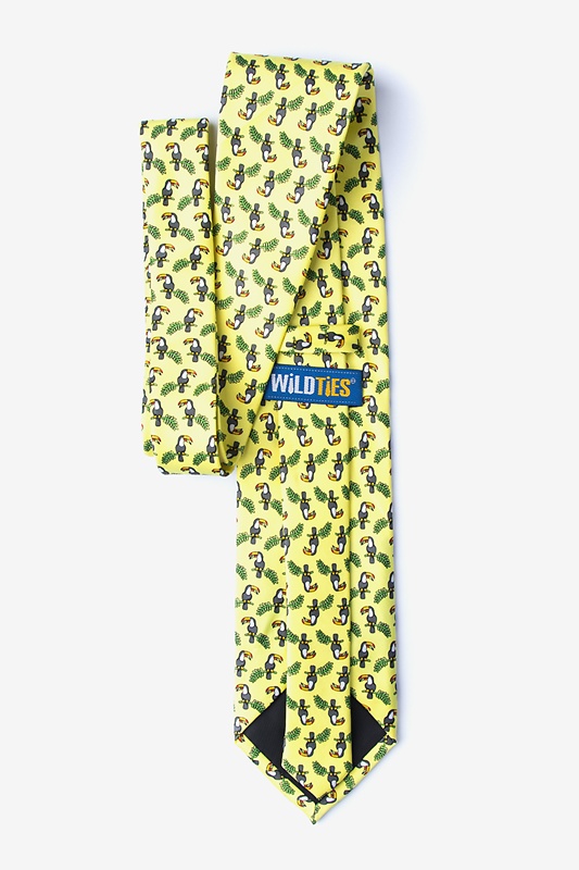 Toucans Yellow Extra Long Tie