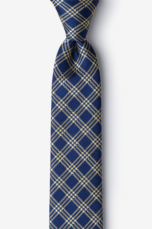 Santorini Yellow Skinny Tie